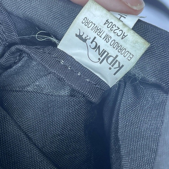 Kipling Crossbody Bag Purse Sling Black Zip Card Slots Pockets - Picture 12 of 14